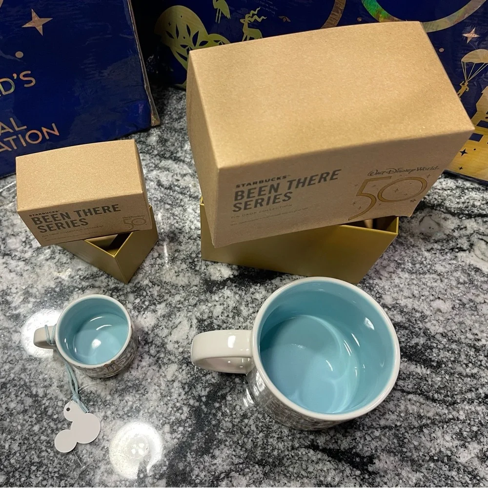 Disney 50th Anniversary Starbucks Hollywood Studios Mugs